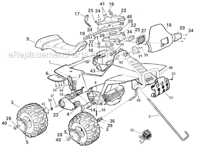 Part Location Diagram of 76816-4249 Power Wheels Steering Column